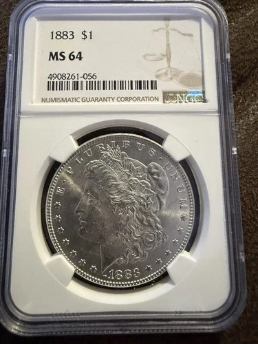 1883 Morgan Silver Dollar NGC MS-64