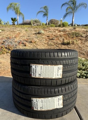 TWO BRAND NEW 265/35ZR20 Yokohama ADVAN Sport V107 Tires Like Michelin Pilot 4S!