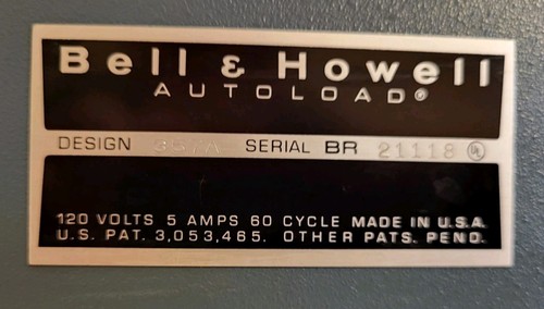 VTG • Bell & Howell • 357A AutoLoad Super 8 Projector, Case, Guide & Reel • Exc! - Picture 8 of 16