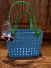 New Blue Mini BOGG Dupe Tote Bag Easter Baske...