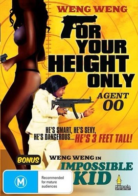 FOR YOUR HEIGHT ONLY + Sequel THE IMPOSSIBLE KID Weng Weng DWARF James Bond 007!