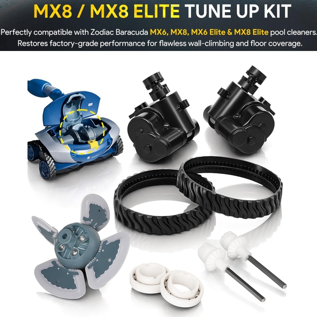 R0796200 Tune Up Rebuild Kit for Zodiac Baracuda MX8 & MX8 Elite Pool Cleaners