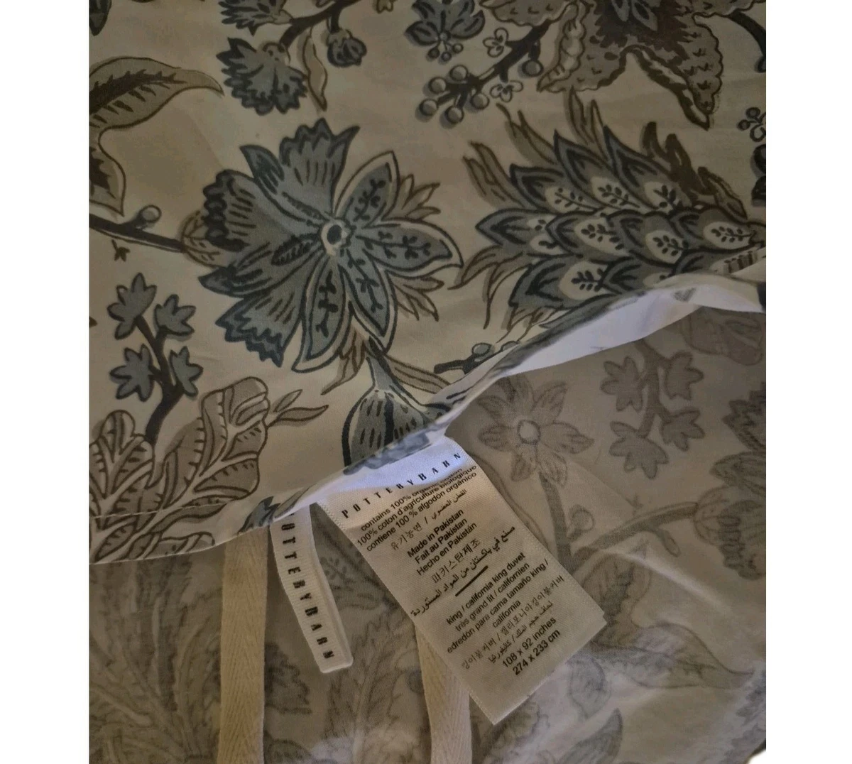 Housse De Couette Pottery Barn AZALEA PALEMPORE - Taille King/Cal King - Neuve Avec étiquettes