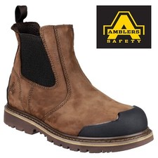 Image of Amblers FS225 Mens Dealer Pull On Steel Toe/Midsole S3 Work Boots Sizes 6 to 13