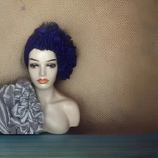 Side Ruffle Silk Turban