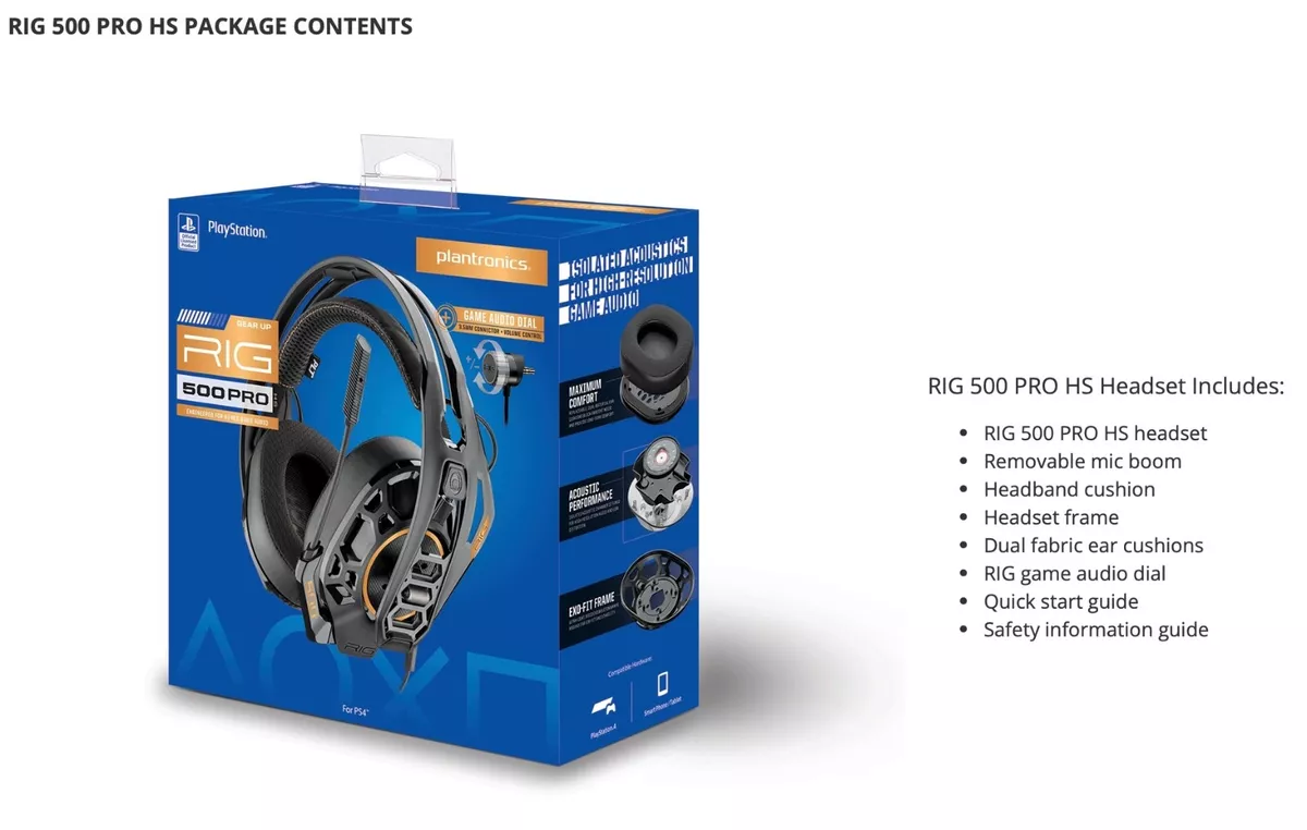 Rig 500 pro hs gaming headset for playstation sale