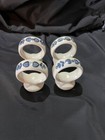 Pfaltzgraff Yorktowne Stoneware Napkin Rings Set of 4 with Hearts (B004)