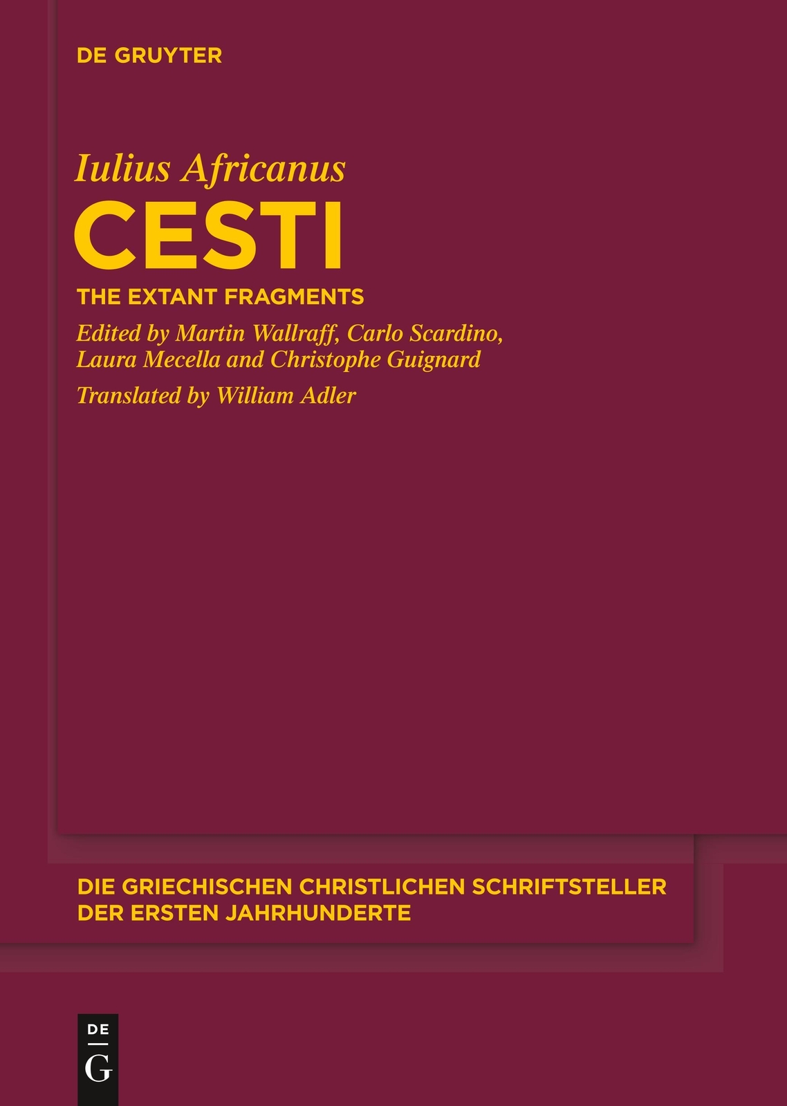 Thumbnail - Iulius Africanus | Cesti | Buch | Englisch (2012) | The Extant