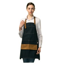 Halterneck Apron Blue Denim Cotton 100 Color Combination Shammy Free