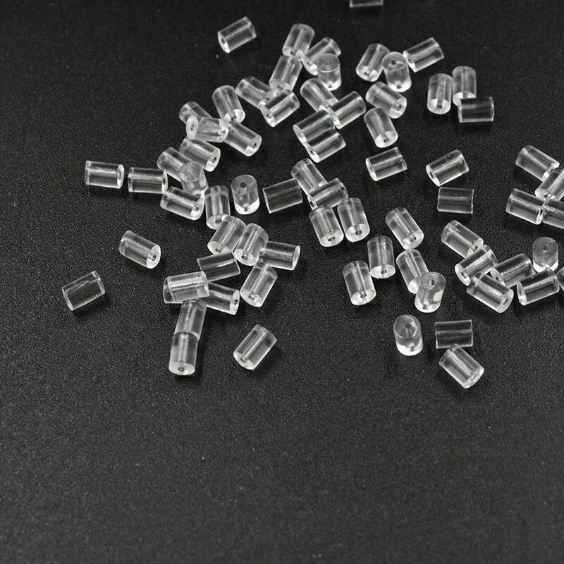 Clear Earring Back 5 mm Silicone Clear Earring Clutch Safety Backings 1000  Pieces 