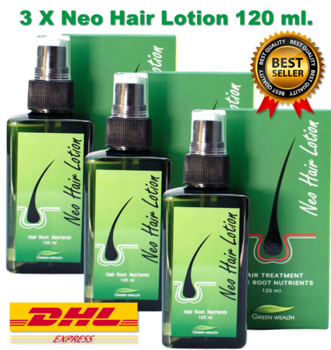 3 X Neo Hair Lotion Hair Root Growth HAIR BEARD SIDEBURNS LONGER Herbs 100%  | eBay