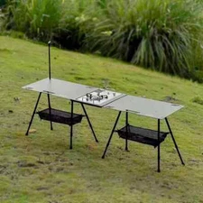 Camping Table Aluminum Alloy Folding Table With Carrying Bag Lightweight Outdoor