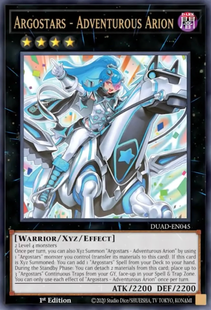Yugioh Argostar - Adventurous Arion DUAD-EN045 1st Edition Ultra