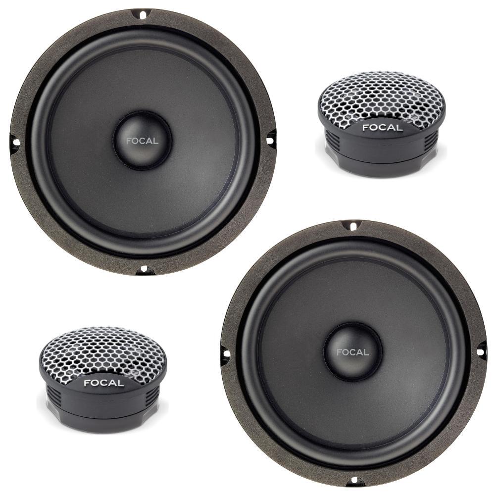 Focal ISU 200 Shallow Mount 8"" Car Door 2 Way Component Speakers 80w RMS Pair