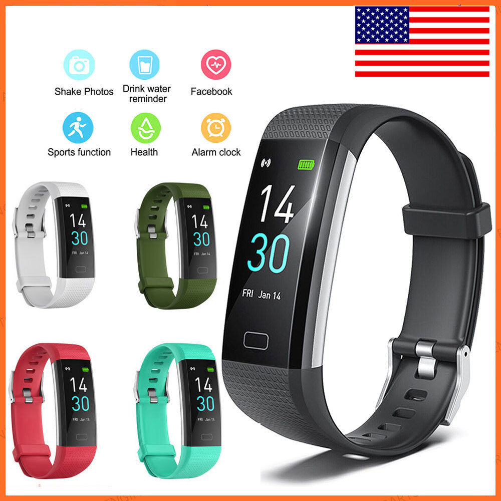 NEW Fitness Activity Tracker Blood Pressure Heart Rate Sport Smart - Main Image