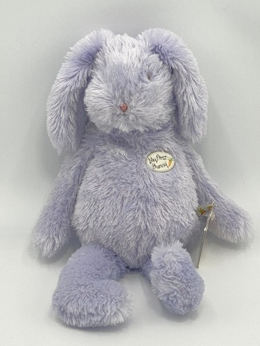 Bunnies By The Bay My First Bunny Lovey Purple Rabbit Plush Stuffed Animal 18"