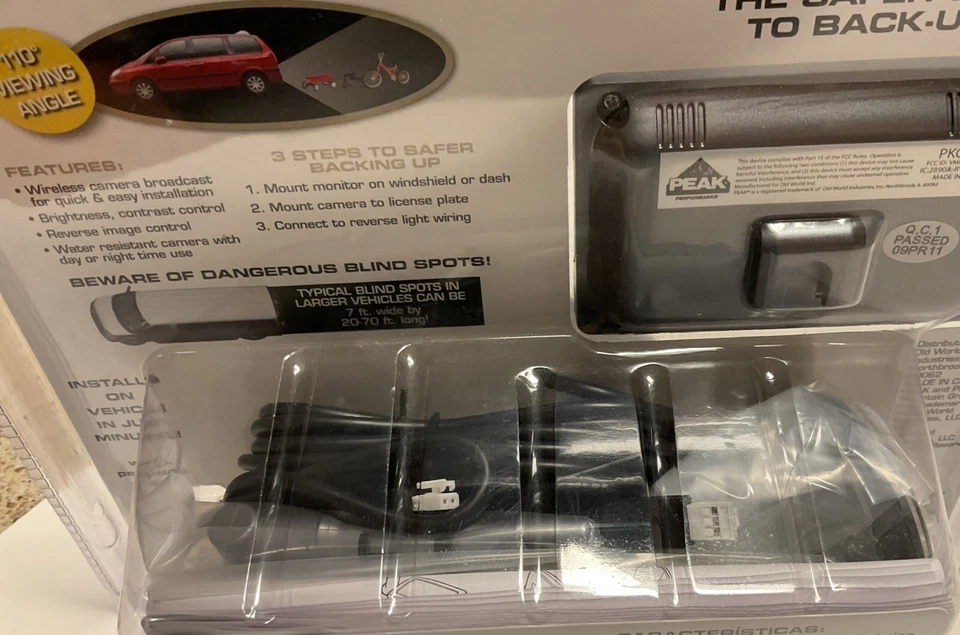 Peak Wireless Back-Up Camera System, New, Unopened - Image 4 of 4