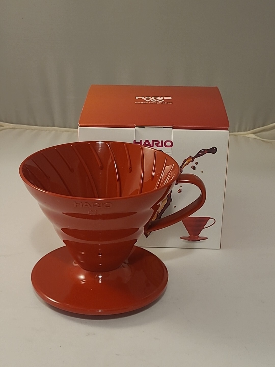 Hario V60 VDR-02-R Plastic Coffee Dripper Red Size 02 For 1-4 Cups