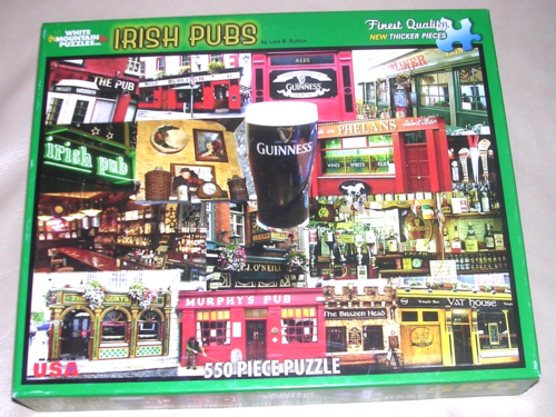 Complete 2015 HTF Irish Pubs Guinness Phelans Dubliner 550 Piece Puzzle Thick Pc - Picture 1 of 12