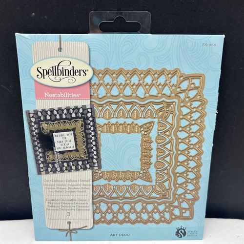 Spellbinders Nestabilities Set Fustelle Metalliche, Etichetta Smerlata 46, 6 Pezzi, Per Scrapbooking E Goffratura