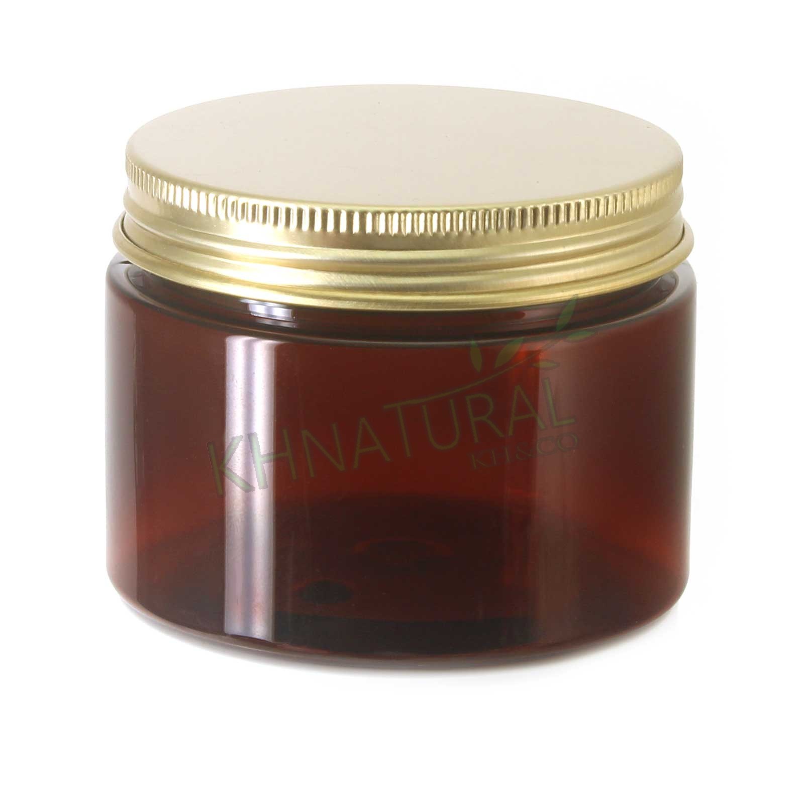 5oz 150ml Amber PET Jars w/ Cap Plastic / Metal Screw Lid Empty Cream Cosmetic Klasyczna popularność, ograniczona wyprzedaż