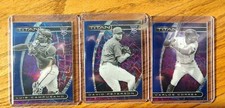 Lot (3) 2021 TITAN Blue VELOCITY Luis Campusano RC David Peterson Carlos Correa
