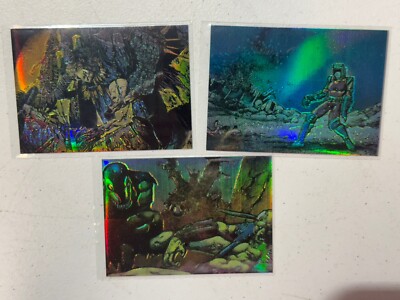 MELTING POT CHROMIUM 1993 SET OF 3 TRADING CARDS - COMIC IMAGES 1993 15 23 55 NM