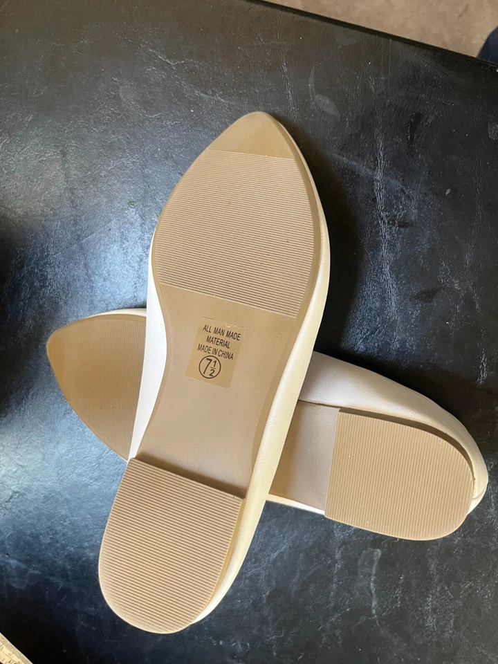 Women's White Flat dress shoes Cityclassified comfort 7.5W - Изображение 4 из 4