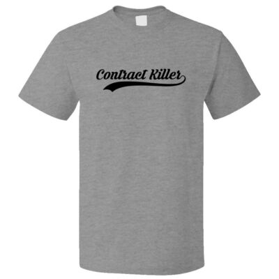 Funny Contract Killer Retro Old School T shirt Tee