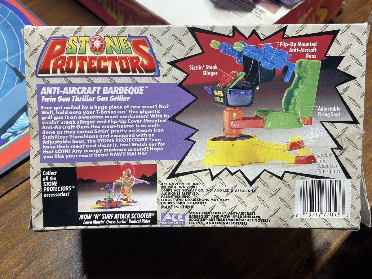New! Stone Protectors Anti-Aircraft Barbeque Play Set 1993 | eBay