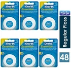 48 x Oral B Floss Essential Regular Floss | Dental Unwaxed Floss