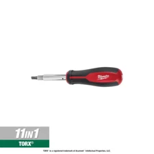 11-In-1 Multi-Tip Combination Screwdriver with Square Drive Bits