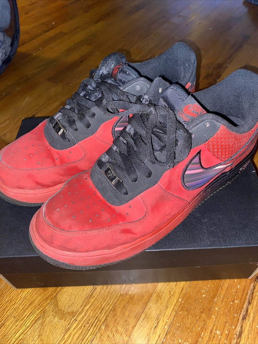 Nike Lunar Force 1 Superhero Shoes Mens Size 11 Red Black Sneakers 580383-600 | eBay