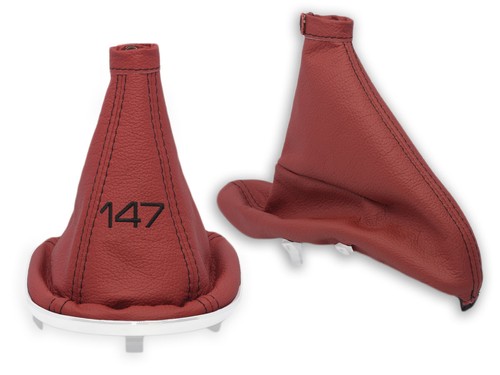 Soufflet Levier De Vitesse Et Frein à Main AERZETIX Simili Cuir Beige