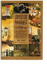 Rustoleum Brands Created For Rain Sleet Snow Vintage 1993 Print Ad