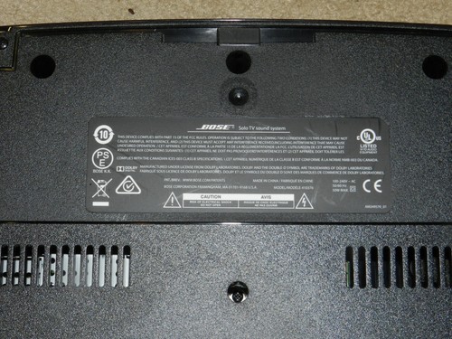 Bose Solo TV Sound System Model 410376 Black TESTED WORKS GREAT COND. - Picture 4 of 4