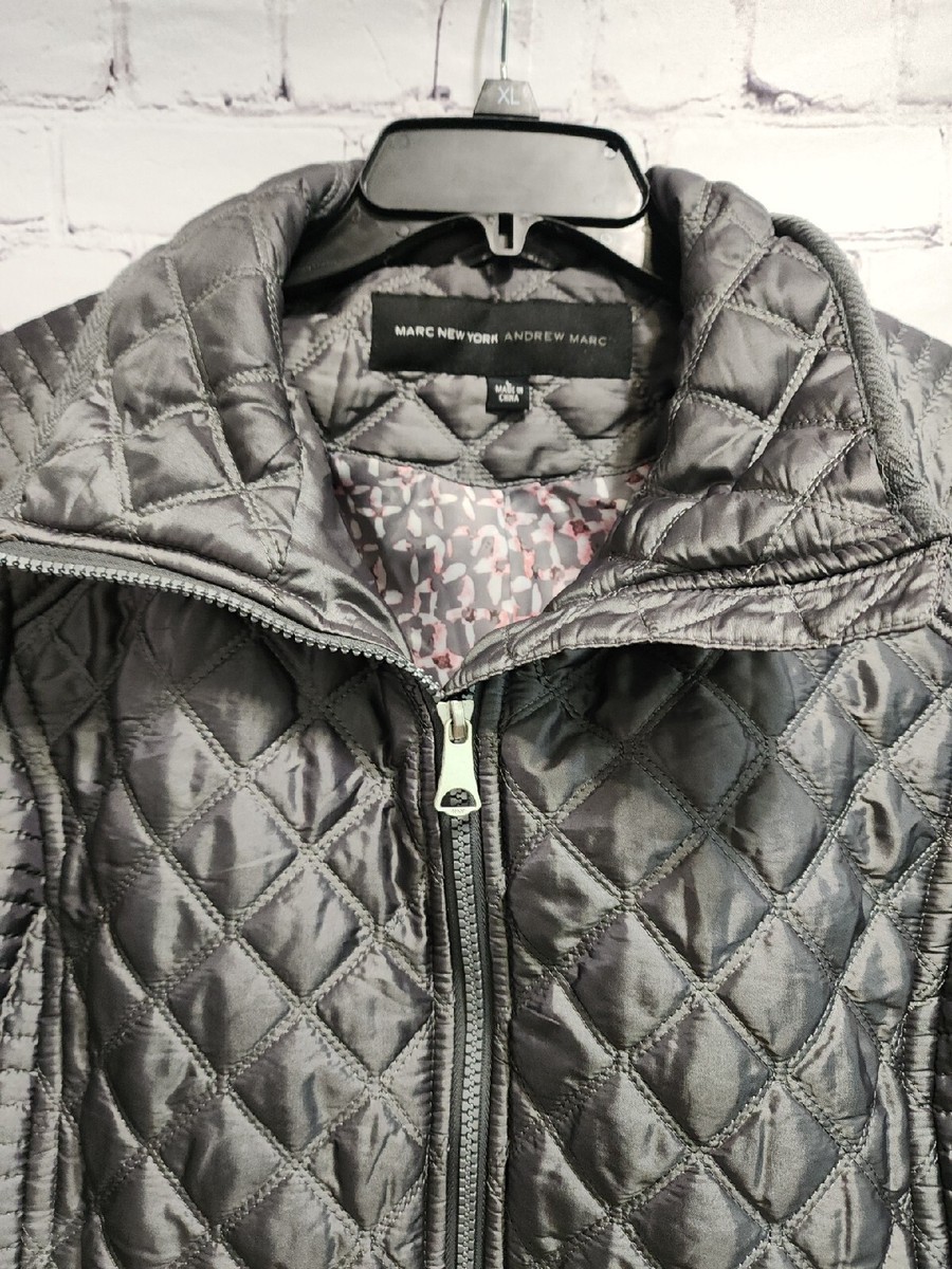 Marc New York Andrew Marc Women's Gray Lightweight Jacket Marc New York Andrew Marc Women's Gray Lightweight Jacket