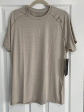 TYR ClimaDry Men's Raglan Tech Tee - Solid/Heather Large Color Sand NWT MPTRSO3A