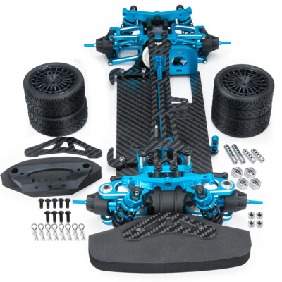 Rc 1/10 4WD Alloy Carbon Touring Car Frame Kit For TAMIYA TT01
