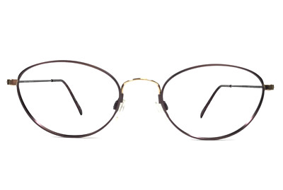 Vintage Flexon Eyeglasses Frames Flexibles 330 Burgundy/GEP Gold Oval 50-20-140