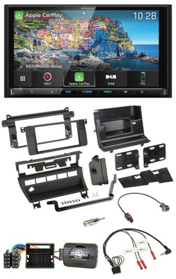 Kenwood Bluetooth Steering Wheel 2DIN USB TMC DAB Navigation For BMW 3 Series 2001-2006 5 Sc