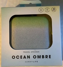 SUNNYLiFE Travel Speaker Ocean Ombré S215PKOO Sealed New