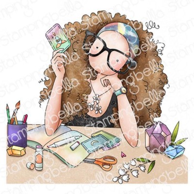 Stamping Bella, Rubber Stamp, UPTOWN GIRL EMILY DA BELLA