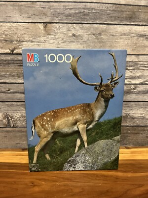 Milton Bradley Nature Series Deer Buck Puzzle 1000 pieces 4091-15