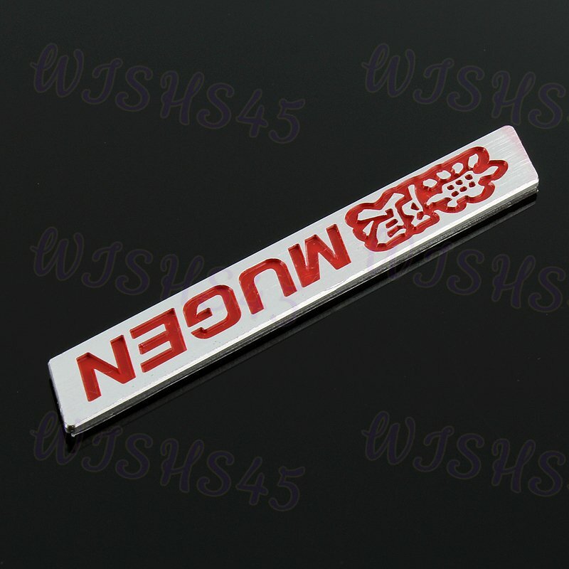 Red 3D MUGEN Car Trunk Emblem Badge Sticker Decal for HONDA CIVIC SI