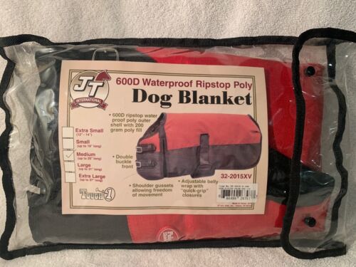J T International 600 D Waterproof Dog (or Goat, Pig) Blanket Size M Up to 25" L - Picture 1 of 10