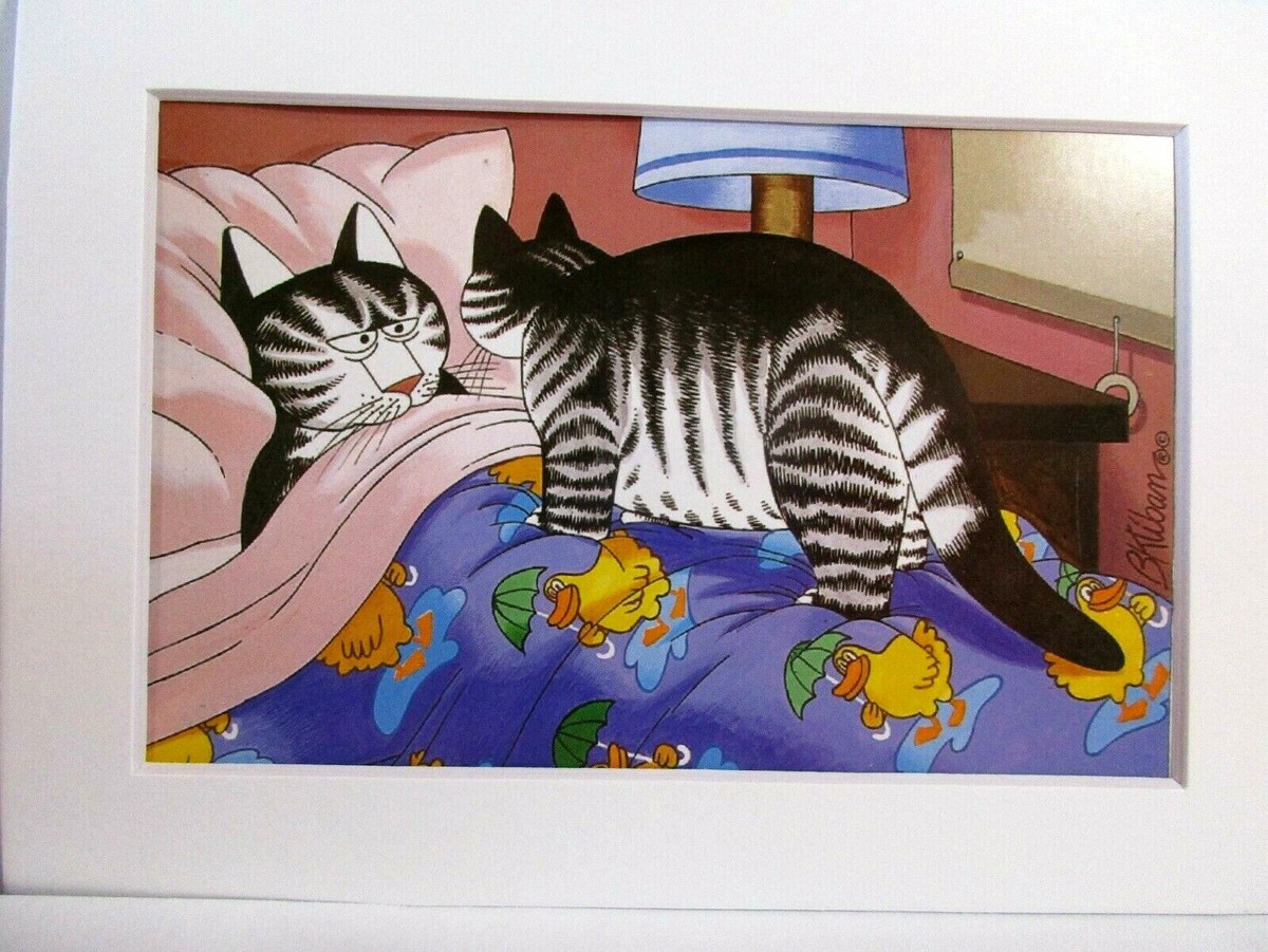 Kliban Cats Cartoon Art Postcard DON'T WAKE ME UP! 5