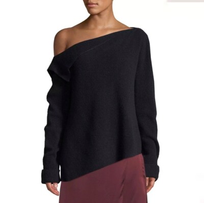 Shoulder Sweater Navy Blue Size XS | eBay