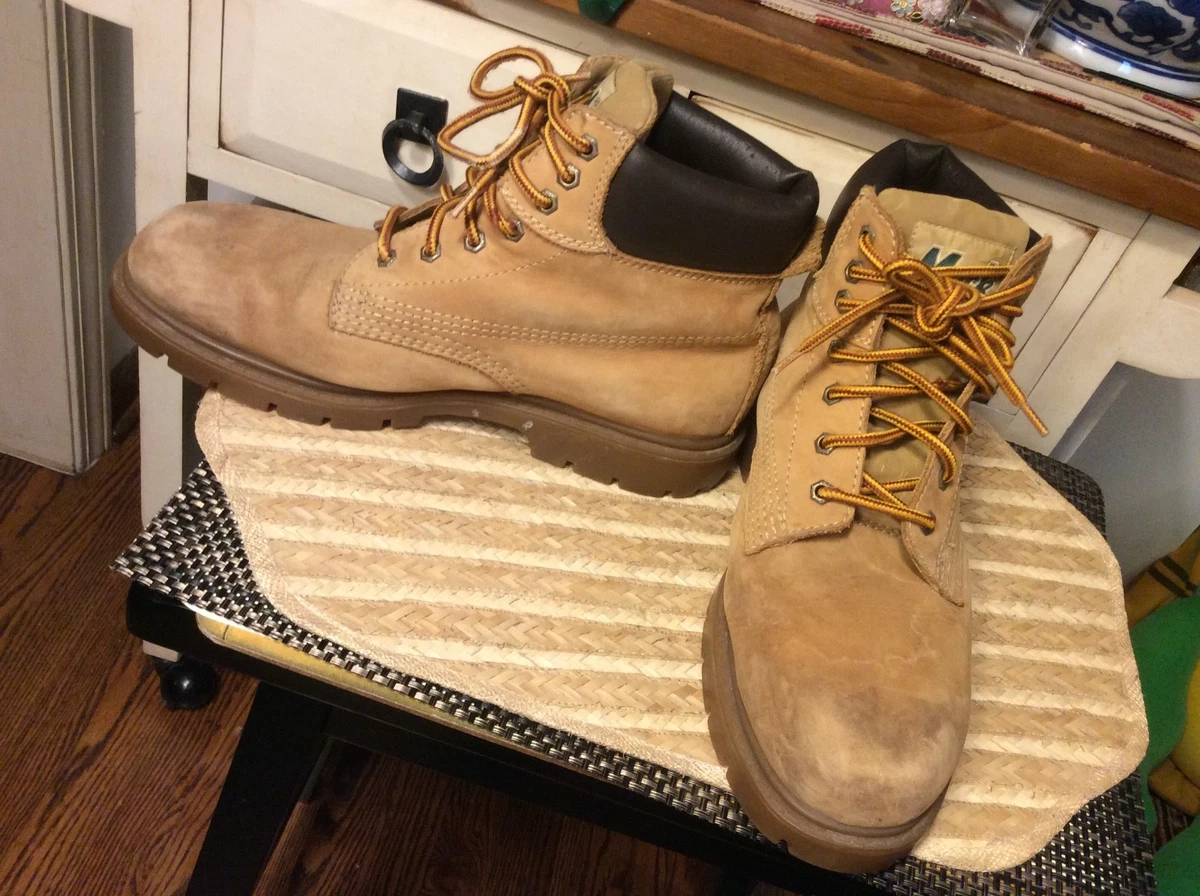 Men s MACK Tan Leather Insulated Work Boots Size 12 M eBay