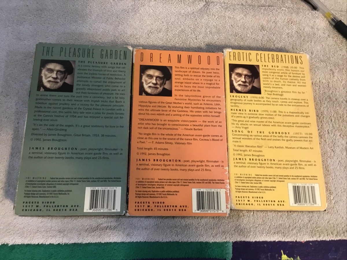 The Films of James Broughton. Facets Video. 3 VHS Tapes. RARE | eBay 